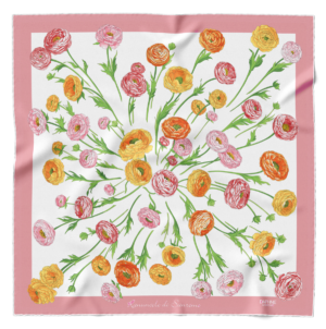 Foulard Ranuncolo di Sanremo rosa