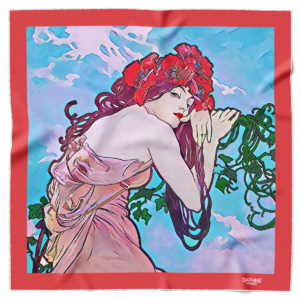 Foulard ispirato a Mucha