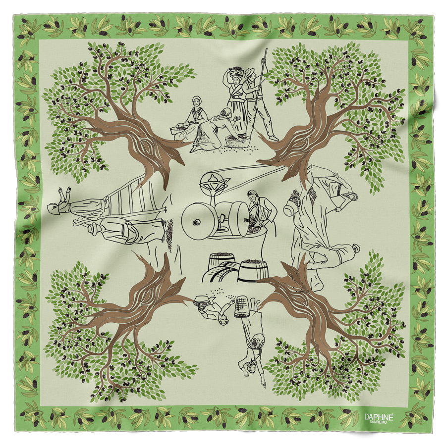 Foulard Oliva Taggiasca