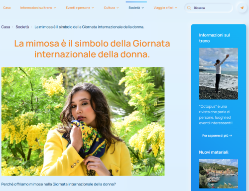 OCTOPUS – La Mimosa simbolo della Giornata mondiale della donna