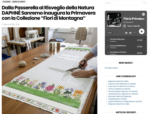 Italia Forever – Dalla passerella al risveglio della Natura con DAPHNE Sanremo